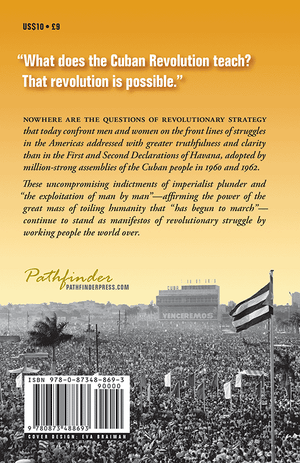 Back cover of The First and Second Declarations of Havana