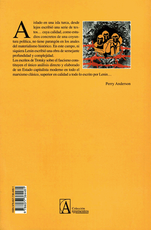 Back cover of Lucha contra el fascismo by Leon Trotsky
