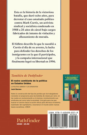 Back cover of La lucha de un obrero de la carne por la justicia