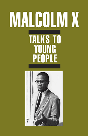 Front cover of Malcolm X Talks to Young People (pamphlet)