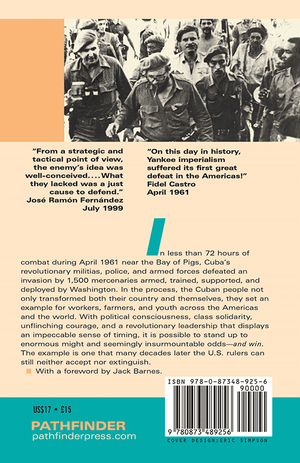 Back cover of Playa Girón/Bay of Pigs