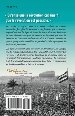 Back cover of Les première et deuxième déclarations de La Havane