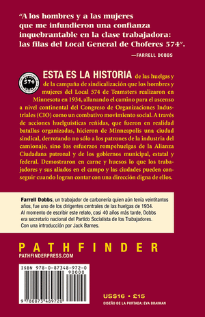 Back cover of Rebelión Teamster