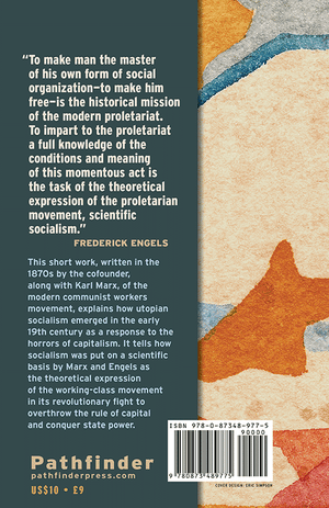 Back cover of Socialism: Utopian and Scientific