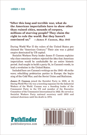 Back cover of The Struggle for Socialism in the “American Century”