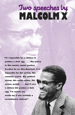 Front cover of Two Speeches by Malcolm X