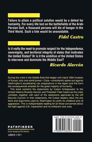 Back cover of U.S. Hands off the Mideast!