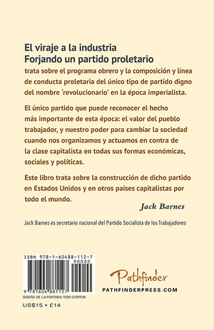 Back cover of El viraje a la industria