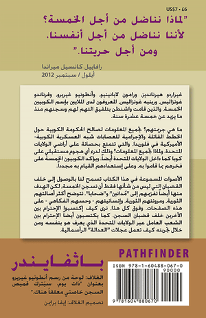 Back cover of Voices from Prison [Arabic Edition]
