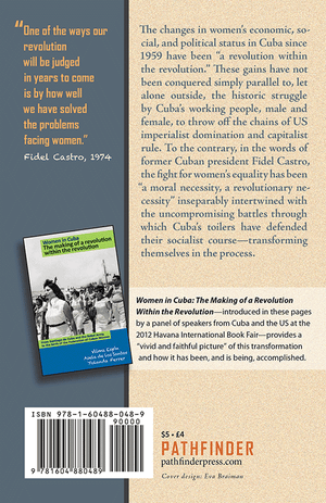 Back cover of Women and Revolution